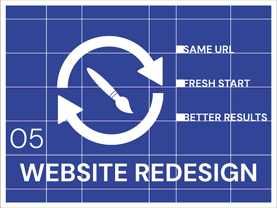Website Redesign - same URL, fresh start, better results