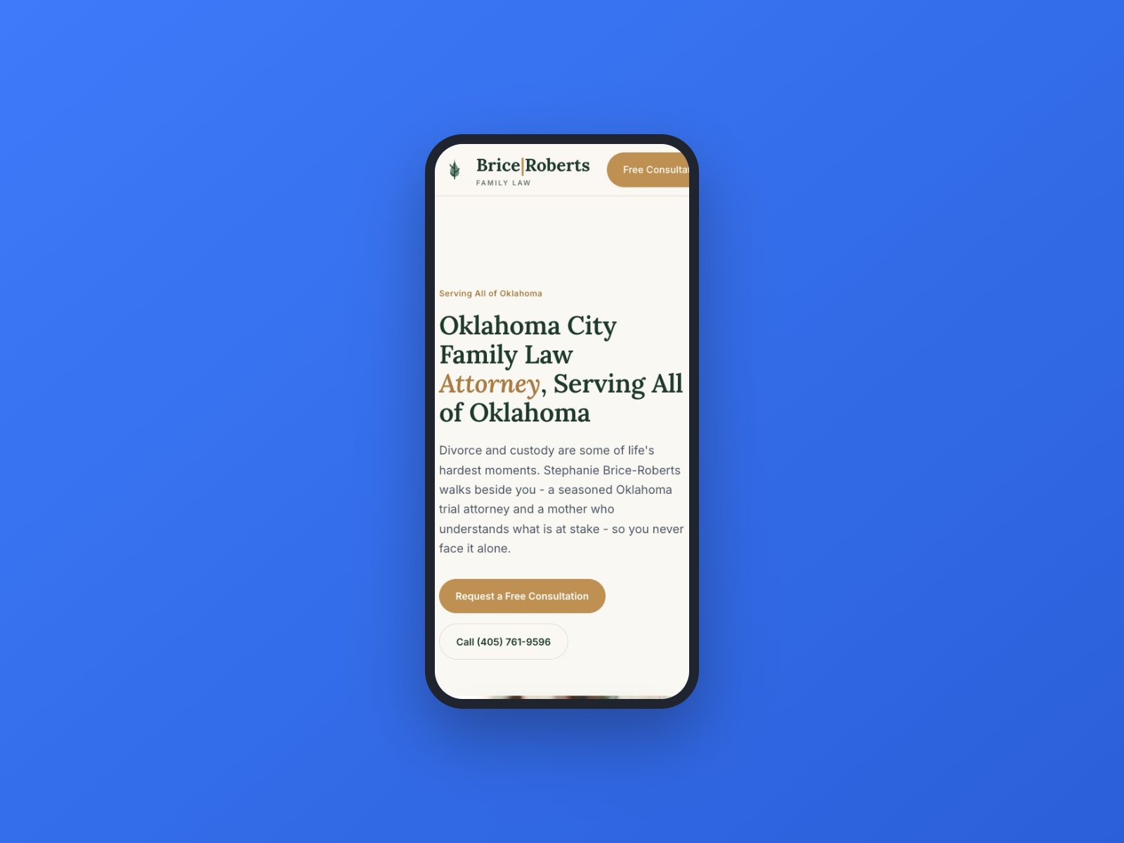 Brice Roberts Family Law - mobile site