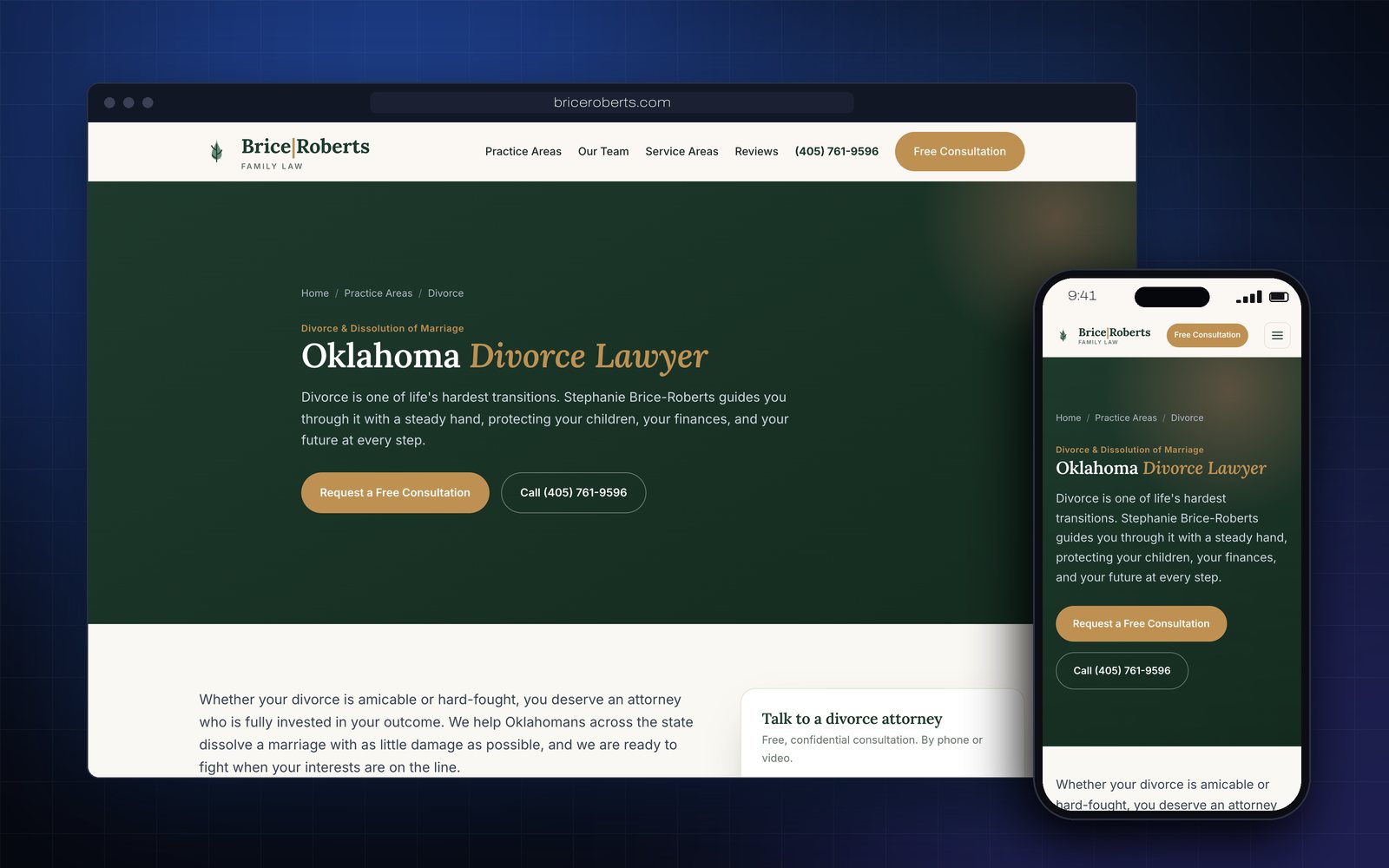 Brice | Roberts divorce practice page